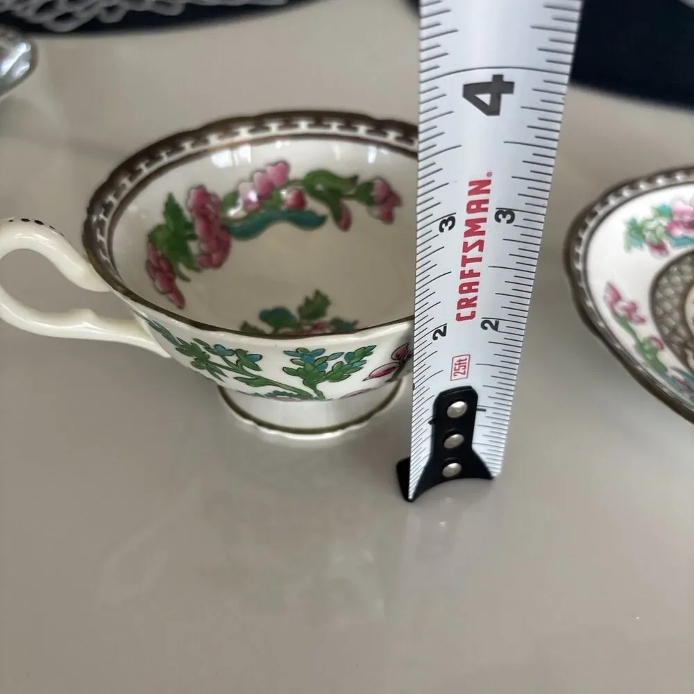Coalport Indian Tree Fine Boan China Cup & Saucer Set EXCELLENT